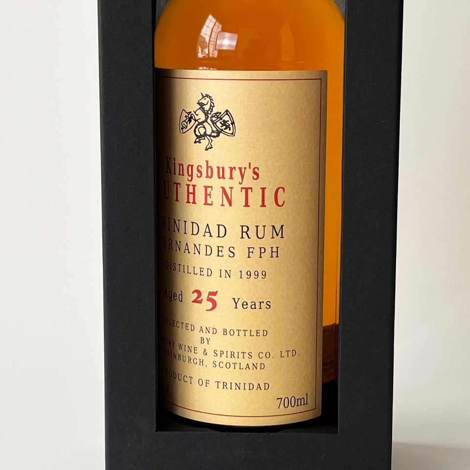 ラム/Kingsbury's AUTHENTIC TRINIDAD RUM FERNANDES FPH (キングスバリー オーセンティック ラム トリニダード)25年熟成 1999【正規輸入品】