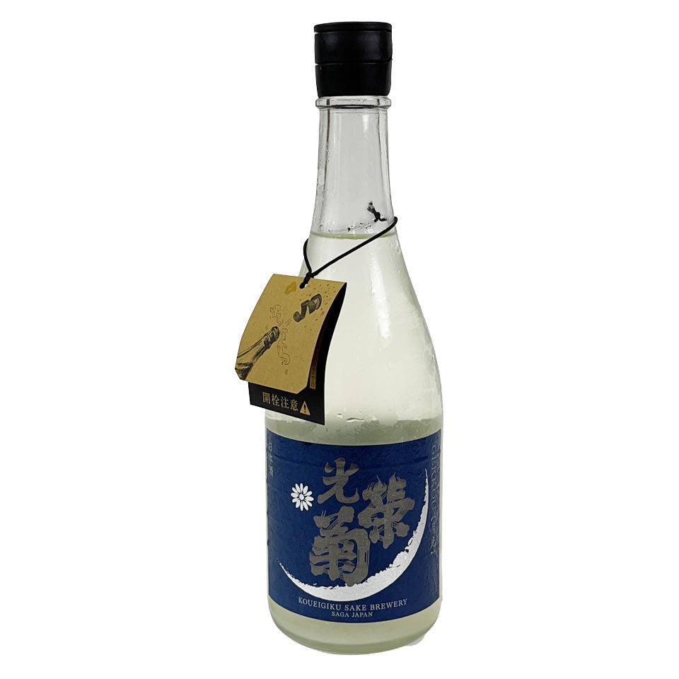 Koei Kiku Gekko (Moonlight) Lightly cloudy, brewed with natural lactic acid bacteria, unfiltered raw sake