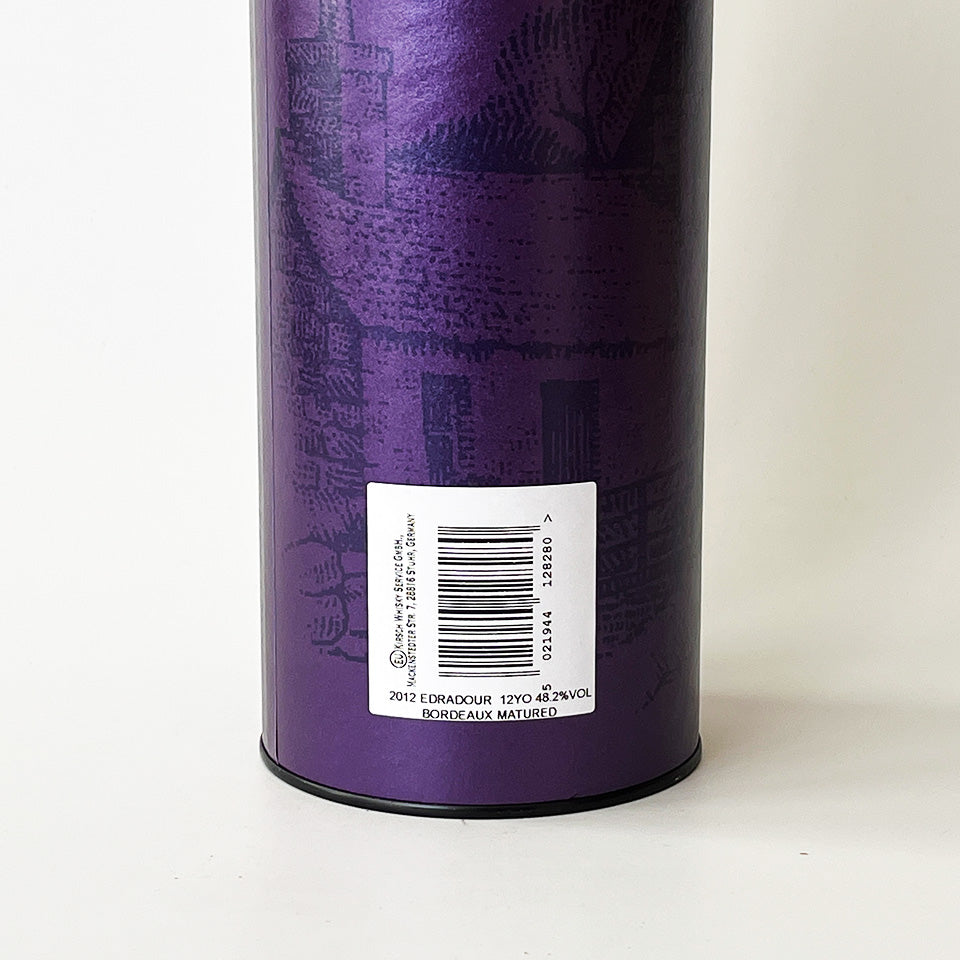 ウィスキー_ハイランド/EDRADOUR BORDEAUX WINE CASK MATURED(エドラダワー ボルドー・ワイン樽熟成)12年 2012【正規輸入品】
