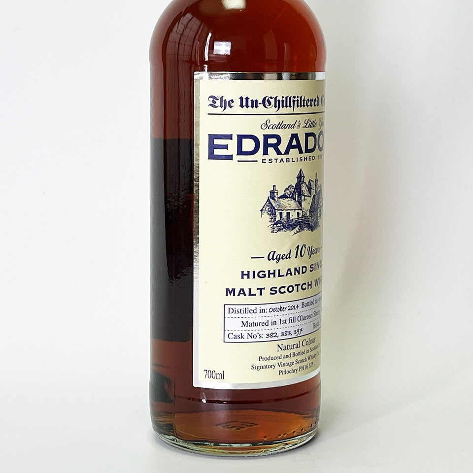 ウィスキー_ハイランド/EDRADOUR MATURED IN OLOROSO SHERRY CASKS(エドラダワー オロロソ・シェリー樽熟成)10年 2014【正規輸入品】