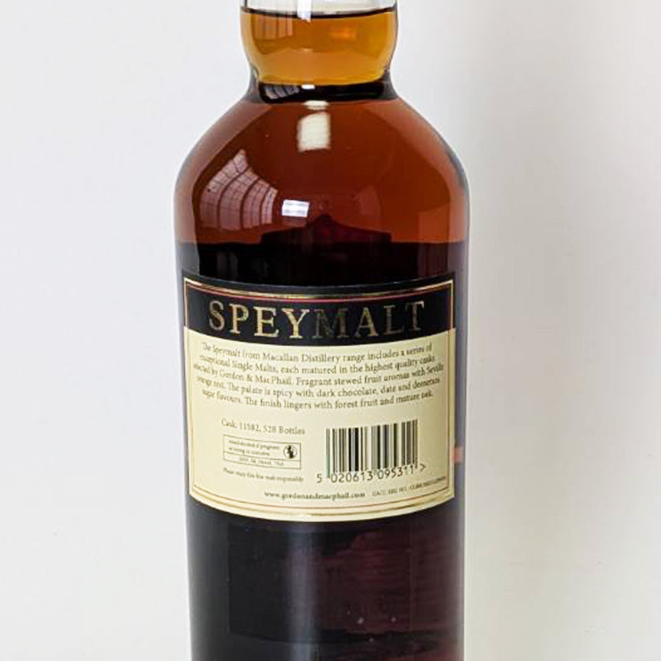 ウィスキー_スペイサイド/GORDON&MACPHAIL SPEYMALT FROM MACALLAN SINGLE CASK CASK STRENGTH FOR JIS(ゴードン&マクファイル スペイモルト フロム マッカラン シングルカスク カスクストレングス)20年 2003【正規輸入品】