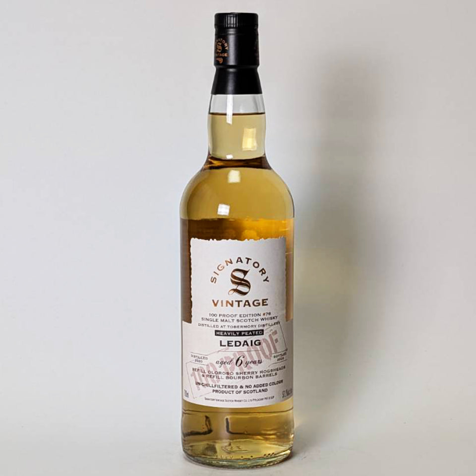 ウィスキー_アイランズ／SIGNATORY VINTAGE 100 PROOF EDITION LEDAIG