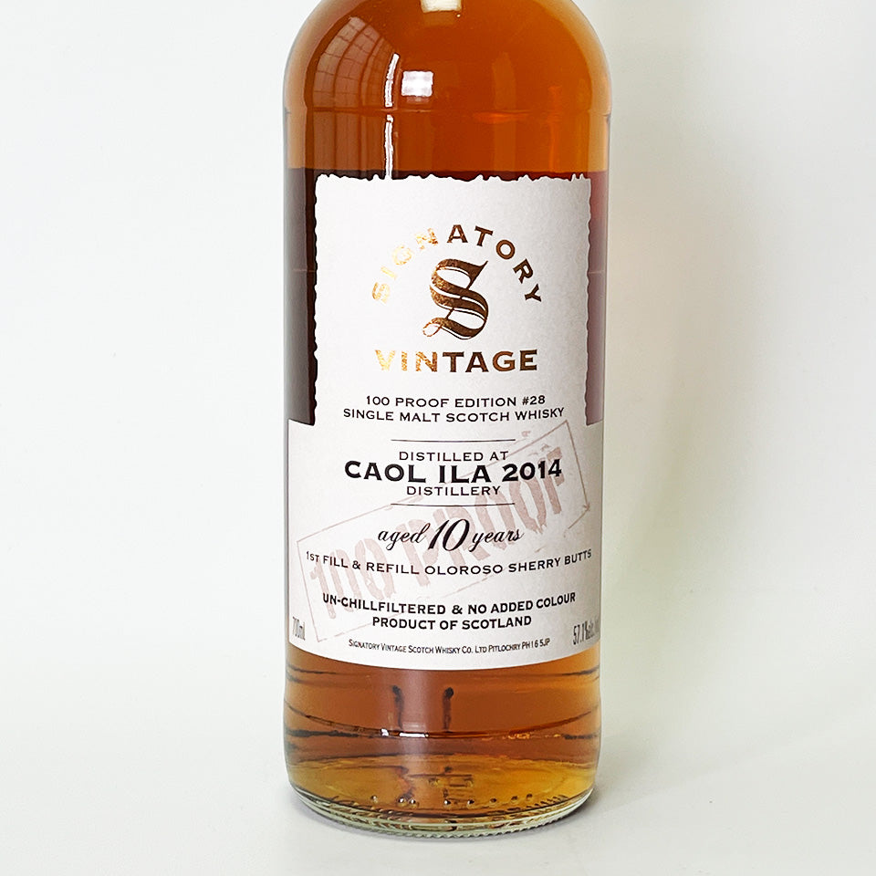 ウィスキー_アイラ/SIGNATORY VINTAGE 100 PROOF EDITION CAOL ILA(シグナトリー・ヴィンテージ 100プルーフ・エディション カリラ) 10年 2014【正規輸入品】