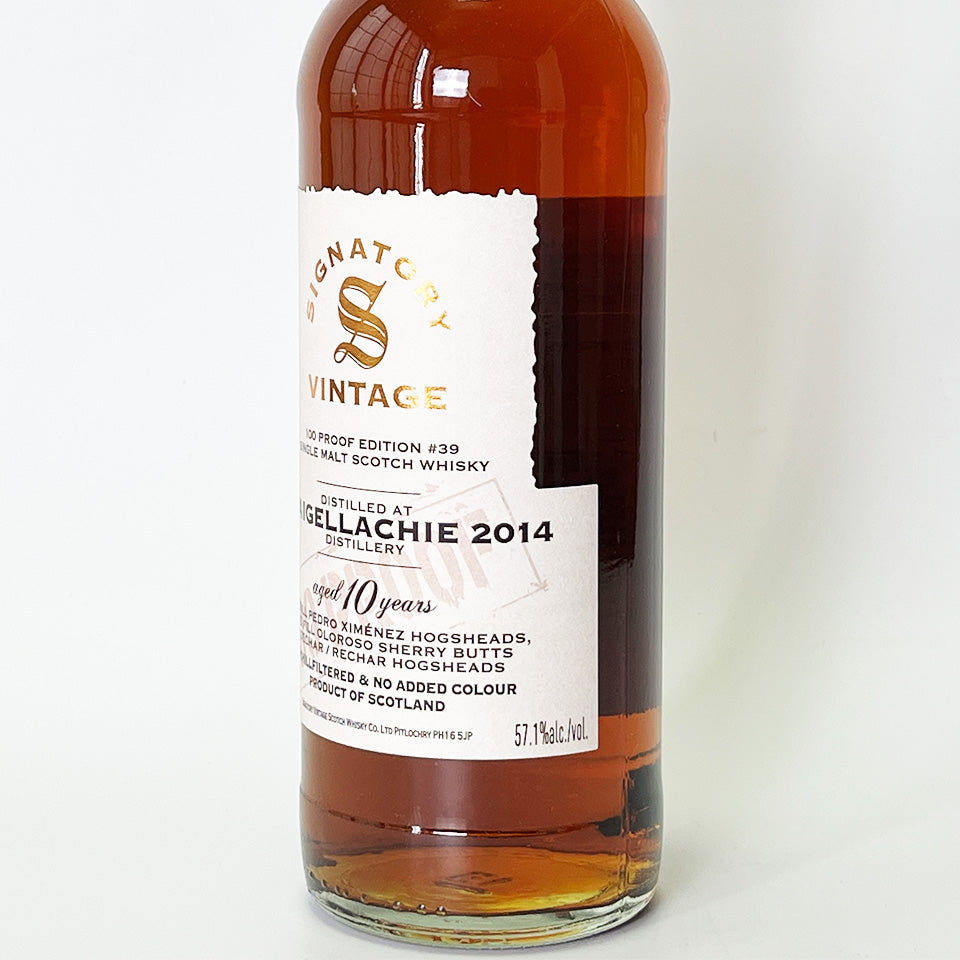 ウィスキー_スペイサイド/SIGNATORY VINTAGE 100 PROOF EDITION CRAIGELLACHIE(シグナトリー・ヴィンテージ 100プルーフ・エディション クライゲラキ)10年 2014【正規輸入品】