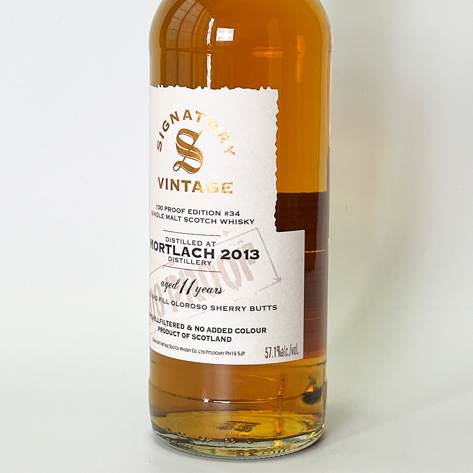 ウィスキー_スペイサイド/SIGNATORY VINTAGE 100 PROOF EDITION MORTLACH(シグナトリー・ヴィンテージ 100プルーフ・エディション モートラック)11年 2013【正規輸入品】