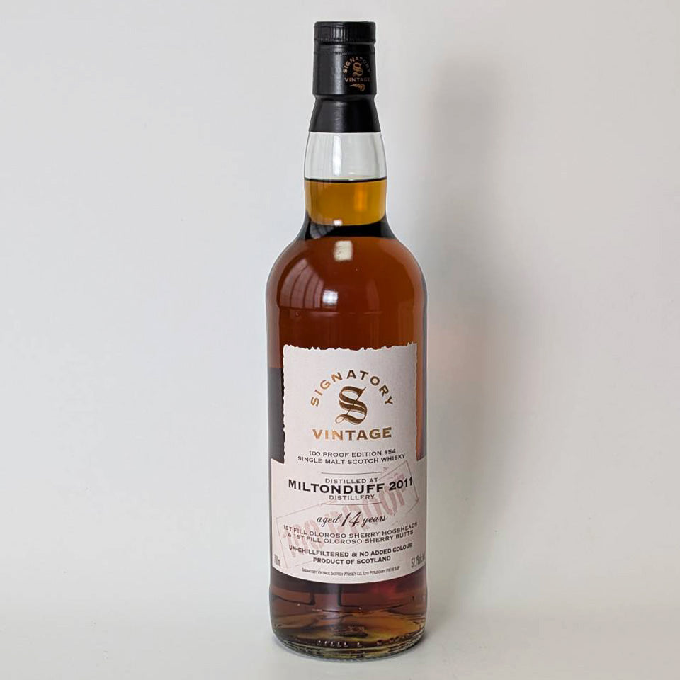 ウィスキー_スペイサイド／SIGNATORY VINTAGE 100 PROOF MILTONDUFF