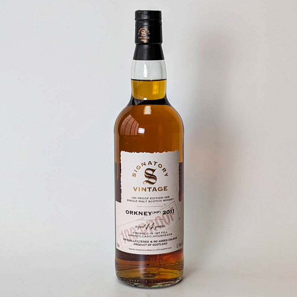 ウィスキー_アイランズ／SIGNATORY VINTAGE 100 PROOF OAKNEY14(HP