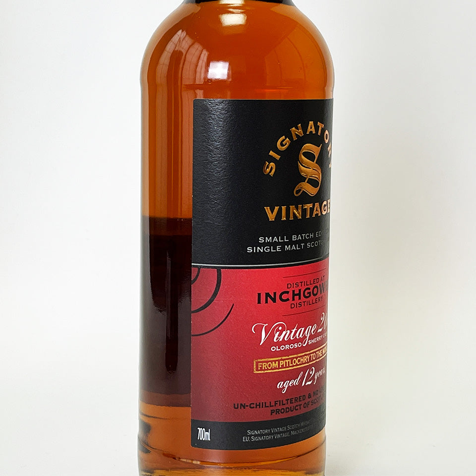 ウィスキー_スペイサイド/SIGNATORY VINTAGE SMALL BATCH EDITION INCHGOWER OLOROSO SHERRY CASKS(シグナトリー・ヴィンテージ スモール・バッチ・エディション インチガワー オロロソ・シェリー樽熟成)12年 2011【正規輸入品】