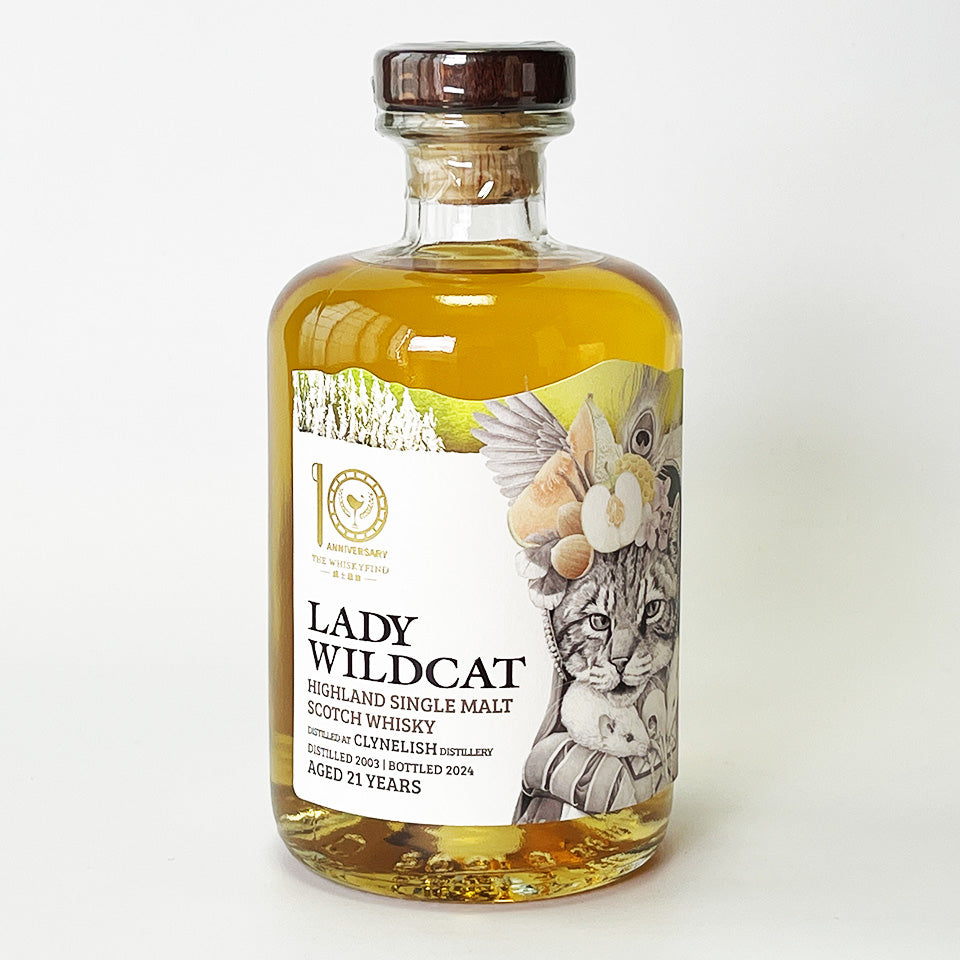 ウィスキー_ハイランド/THE WHISKYFIND ANIMAL LADIES Lady Wild Cat Clynelish (アニマル・レディーズ レディー・ワイルド・キャット クライヌリッシュ) 21年 2003 【正規輸入品】