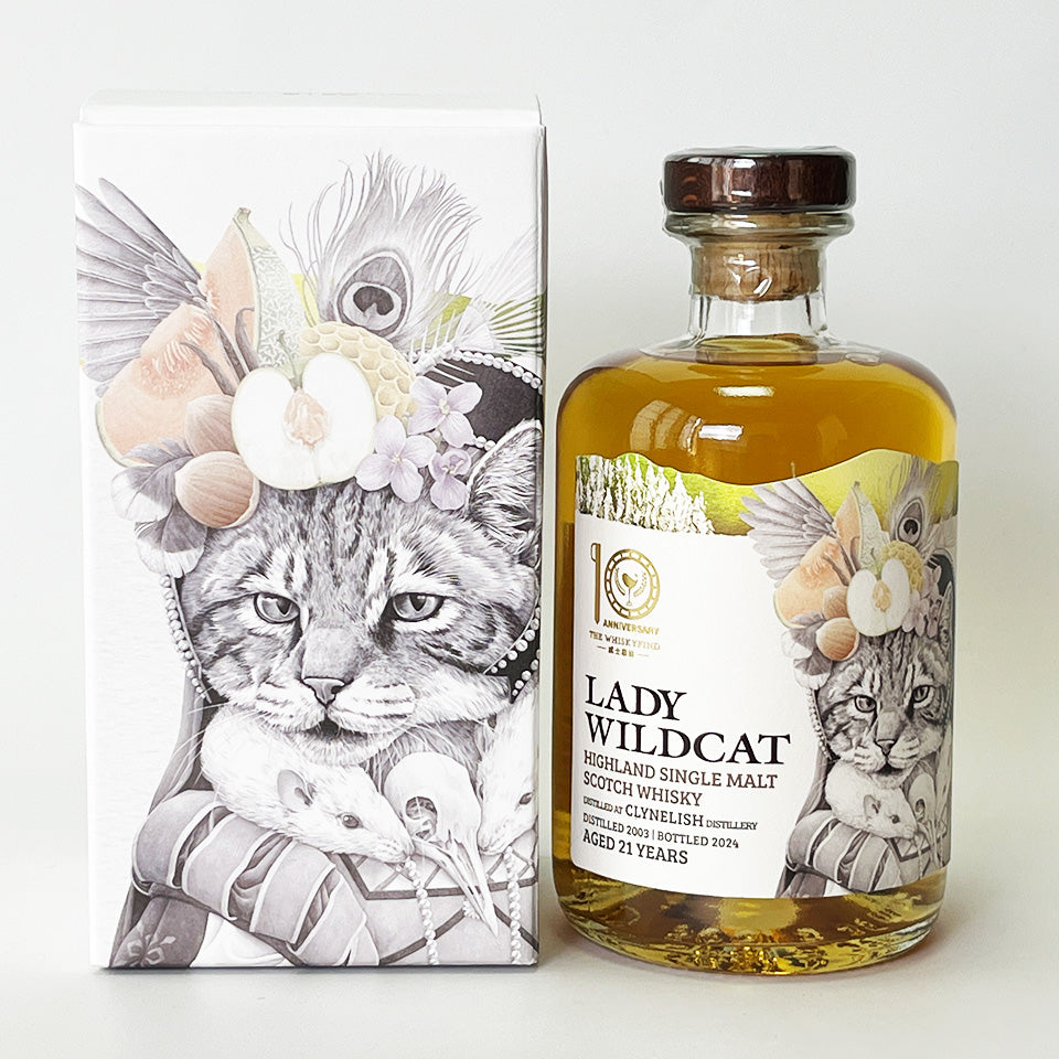 ウィスキー_ハイランド/THE WHISKYFIND ANIMAL LADIES Lady Wild Cat Clynelish (アニマル・レディーズ レディー・ワイルド・キャット クライヌリッシュ) 21年 2003 【正規輸入品】