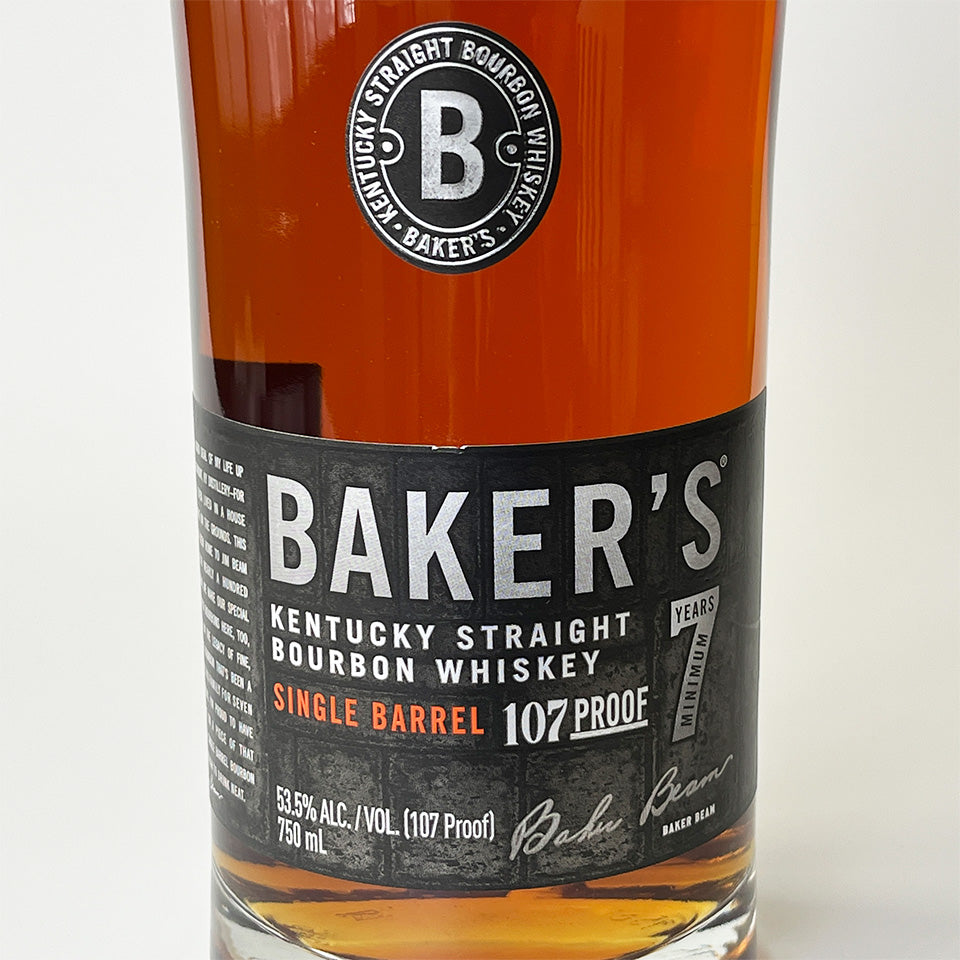Baker's Single Barrel 7 Years 107 Proof Whiskey Bourbon (Officially Imported)