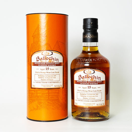 ウィスキー_ハイランド/Ballechin Huelva Orange Wine Cask Finish Cask Strength(バレッヒェン オレンジワイン樽フィニッシュ カスク・ストレングス)15年 2009【正規輸入品】