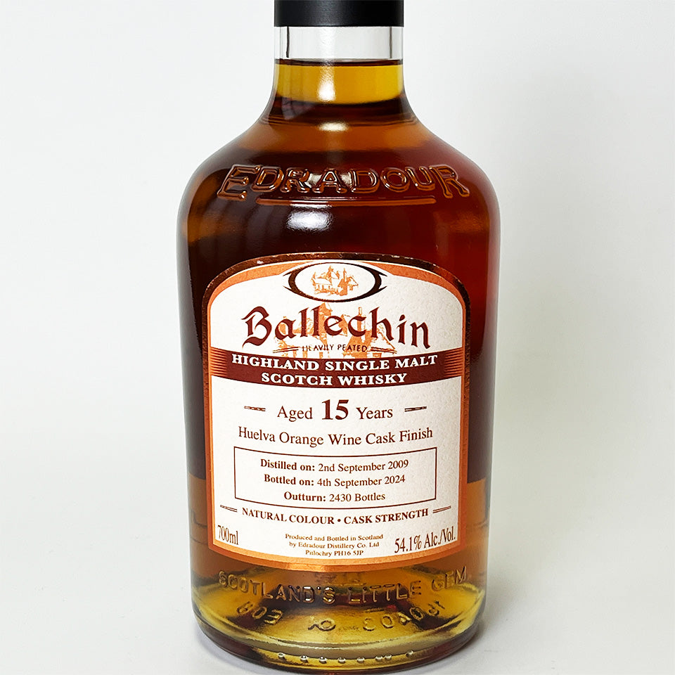 ウィスキー_ハイランド/Ballechin Huelva Orange Wine Cask Finish Cask Strength(バレッヒェン オレンジワイン樽フィニッシュ カスク・ストレングス)15年 2009【正規輸入品】