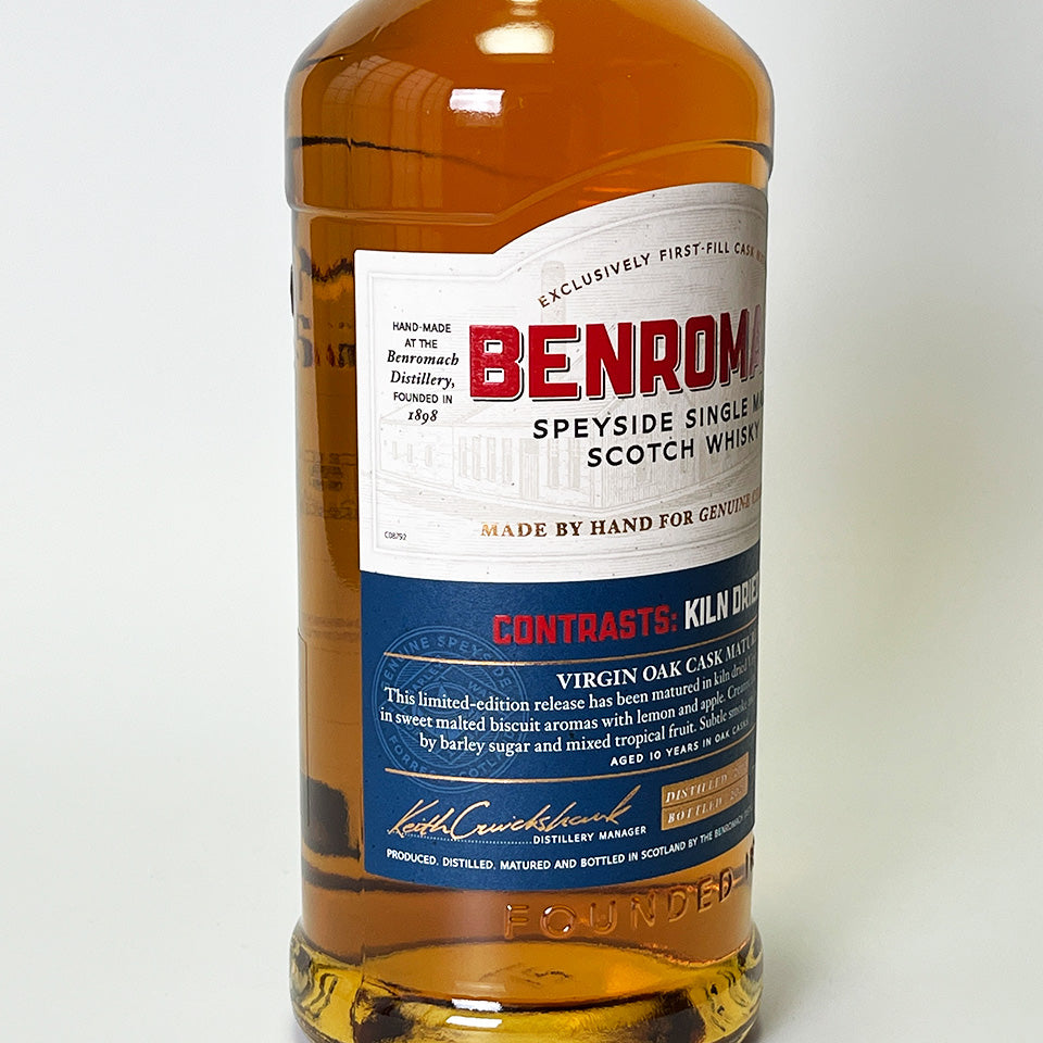 ウィスキー_スペイサイド/BENROMACH CONTRASTS :KILIN DRIED OAK VIRGIN OAK CASK 10年 2012(ベンロマック キルン・ドライ バージン・オーク樽熟成)【正規輸入品】