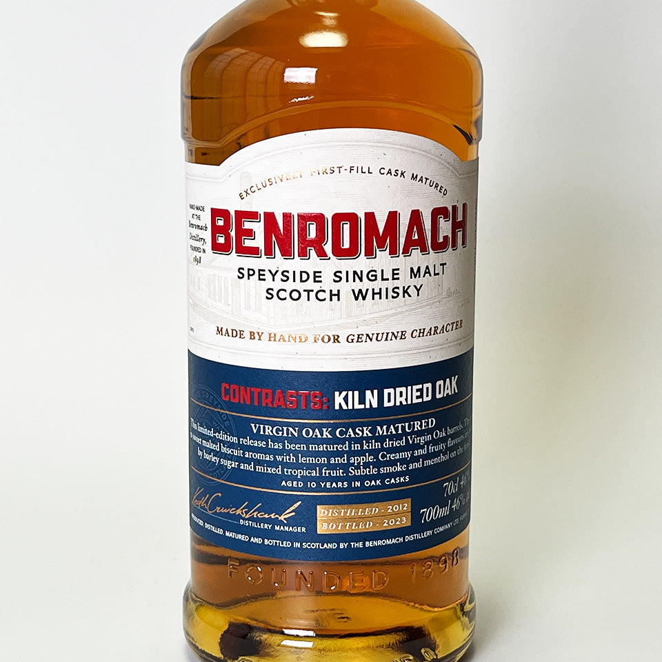 ウィスキー_スペイサイド/BENROMACH CONTRASTS :KILIN DRIED OAK VIRGIN OAK CASK 10年 2012(ベンロマック キルン・ドライ バージン・オーク樽熟成)【正規輸入品】