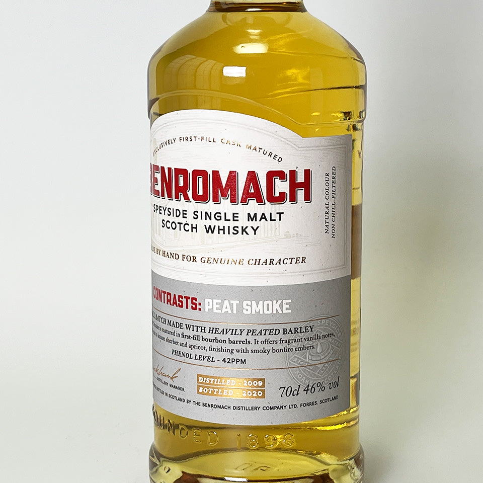 ウィスキー_スペイサイド/BENROMACH CONTRASTS :PEAT SMOKE 2009(ベンロマック ピート・スモーク)【正規輸入品】
