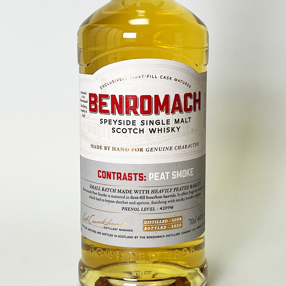 ウィスキー_スペイサイド/BENROMACH CONTRASTS :PEAT SMOKE 2009(ベンロマック ピート・スモーク)【正規輸入品】