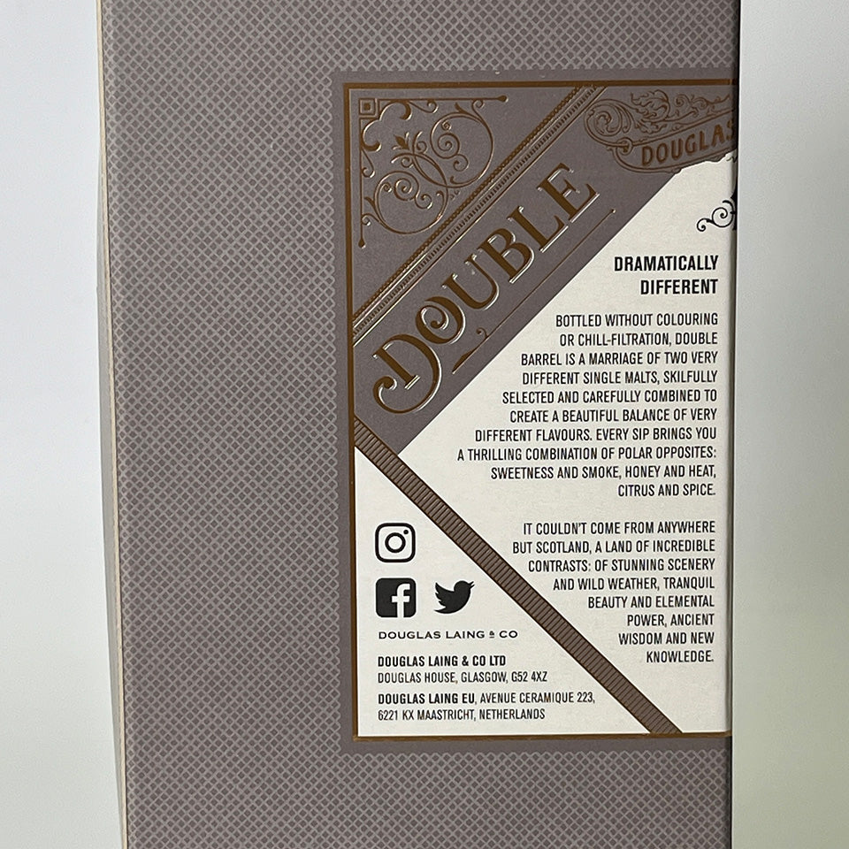 Blended Malt Whisky / DOUBLE BARREL ISLAY & HIGHLAND (Official Import)