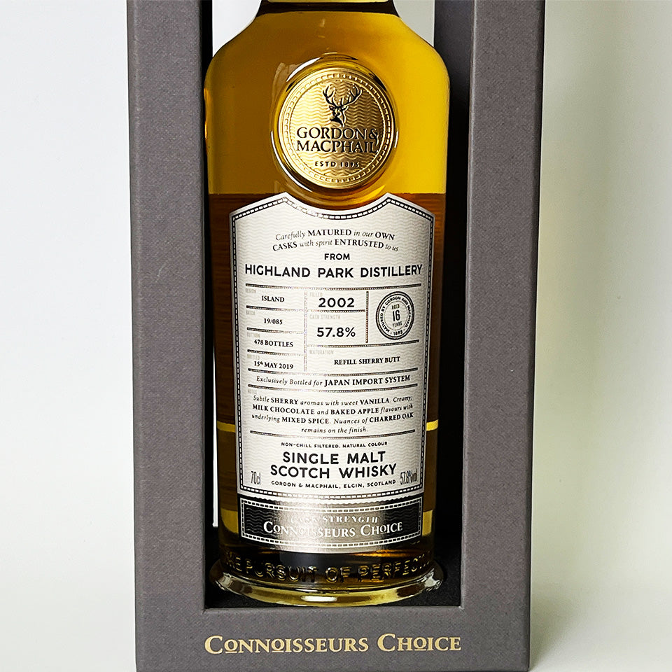 ウィスキー_アイランズ/GORDON&MACPHAIL HIGHLAND PARK CASK STRENGTH CONNOISSEURS CHOICE(ゴードン&マクファイル ハイランド パーク コニサーズ・チョイス カスク・ストレングス)16年 2002【正規輸入品】