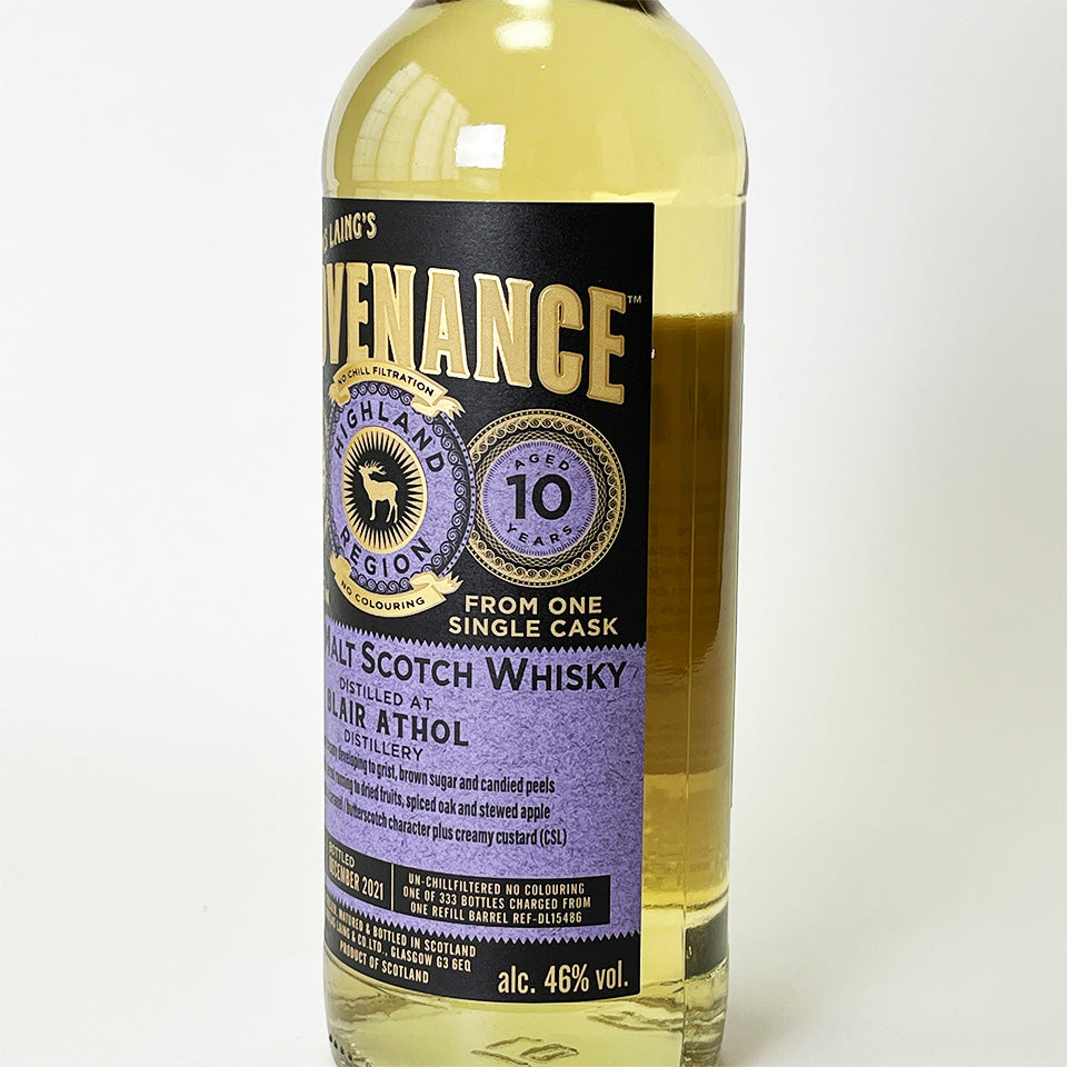 ウィスキー_ハイランド/PROVENANCE BLAIR ATHOL SINGLE CASK(プロヴェナンス ブレア・アソール シングル・カスク)10年 2011【正規輸入品】