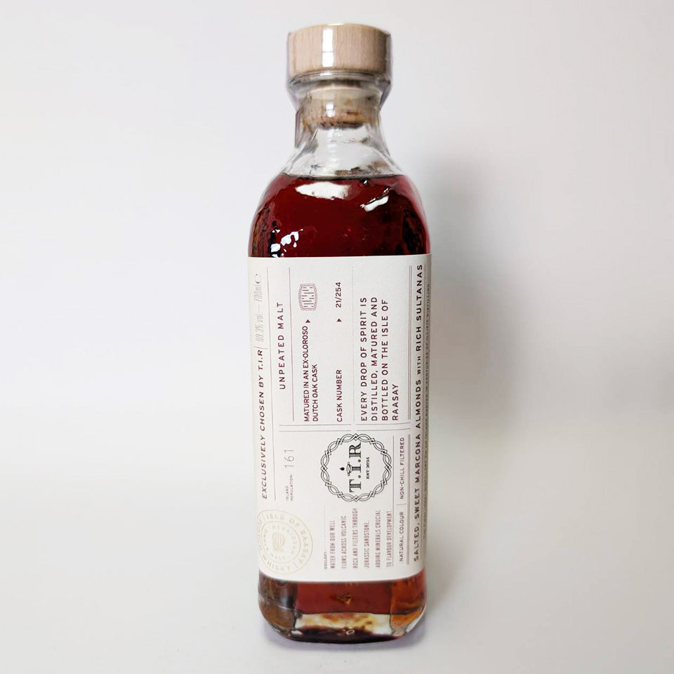 Isle of Raasay Unpeated Oloroso Dutch Cask TIR (3 Years Aged, 2021) - Matured in Ex-Oloroso Dutch Oak Cask, Exclusively Chosen by TIR (Officially Imported)