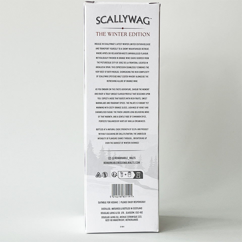 ウィスキー_スペイサイド/SCALLYWAG THE WINTER EDITION 2024 ORANGEWINE FINISH CASK STRENGTH(スカリーワグ ザ・ウィンター・エディション 2024 オレンジワイン・フィニッシュ カスク・ストレングス)【正規輸入品】