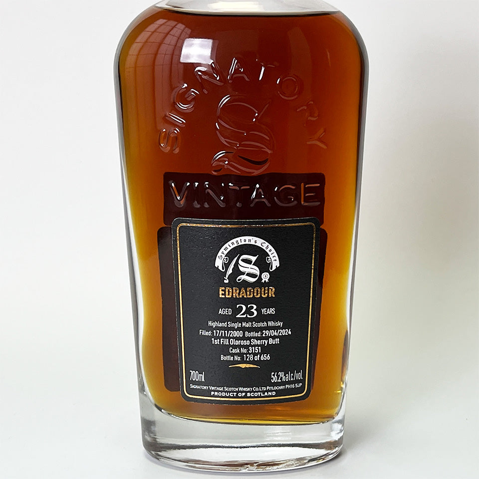 ウィスキー_ハイランド/SIGNATORY VINTAGE EDRADOUR Symington's Choice CASK STRENGTH COLLECTION(シグナトリー・ヴィンテージ エドラダワー サイミントンズ・チョイス カスク・ストレングス・コレクション) 23年 2000【正規輸入品】