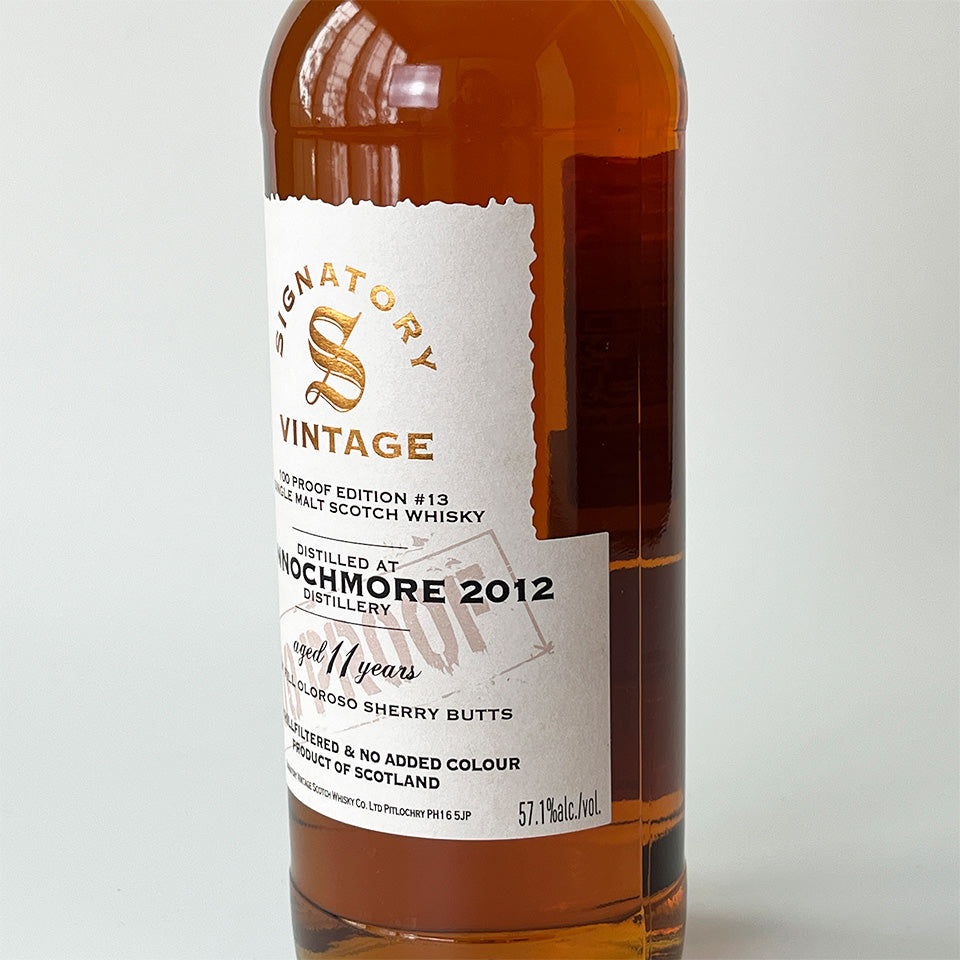 ウィスキー_スペイサイド/SIGNATORY VINTAGE 100 PROOF EDITION MANNOCHMORE(シグナトリー・ヴィンテージ 100プルーフ・エディション マノックモア) 11年 2012【正規輸入品】