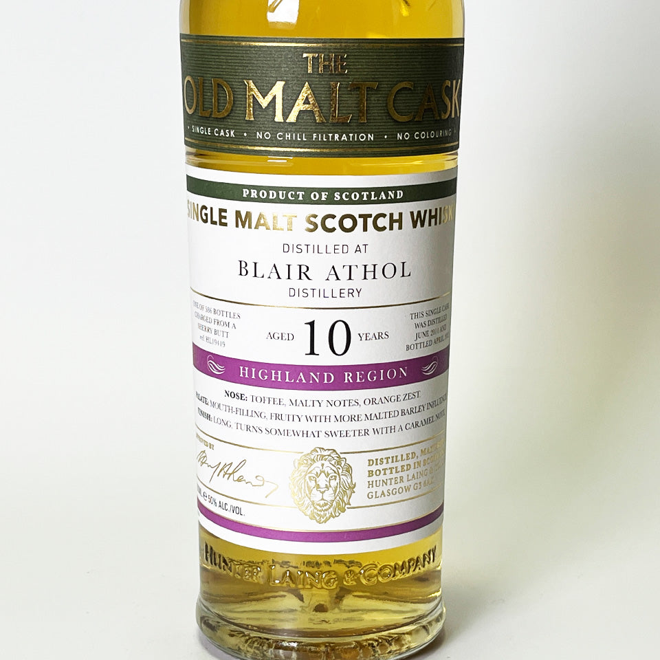 ウィスキー_ハイランド/THE OLD MALT CASK BLAIRATHOL SINGLE CASK(ザ・オールド・モルト・カスク ブレア・アソール シングル・カスク)10年 2011【正規輸入品】