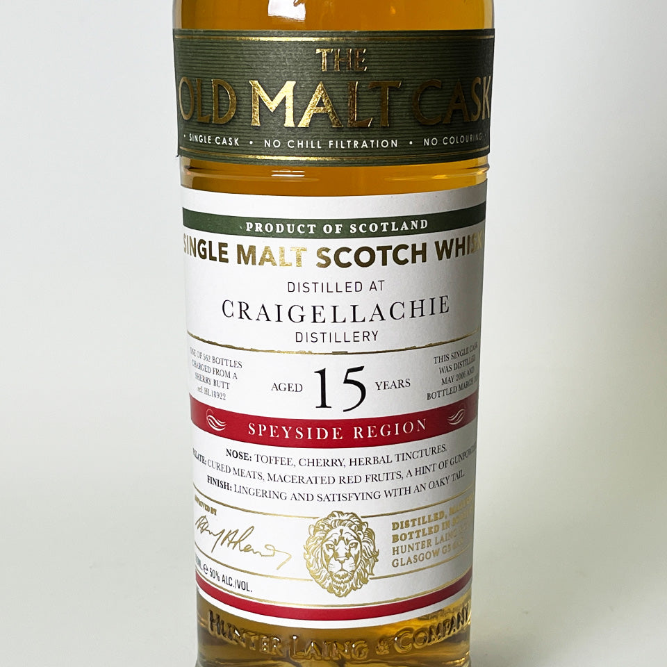 ウィスキー_スペイサイド/THE OLD MALT CASK CRAIGELLACHIE SINGLE CASK(ザ・オールド・モルト・カスク クライゲラキ シングル・カスク)15年 2006【正規輸入品】