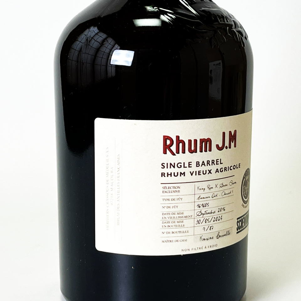 ラム／Rhum J.M SINGLE CASK 6年 2016 FOR KING RUM x SCREW DRIVER【正規輸入品】