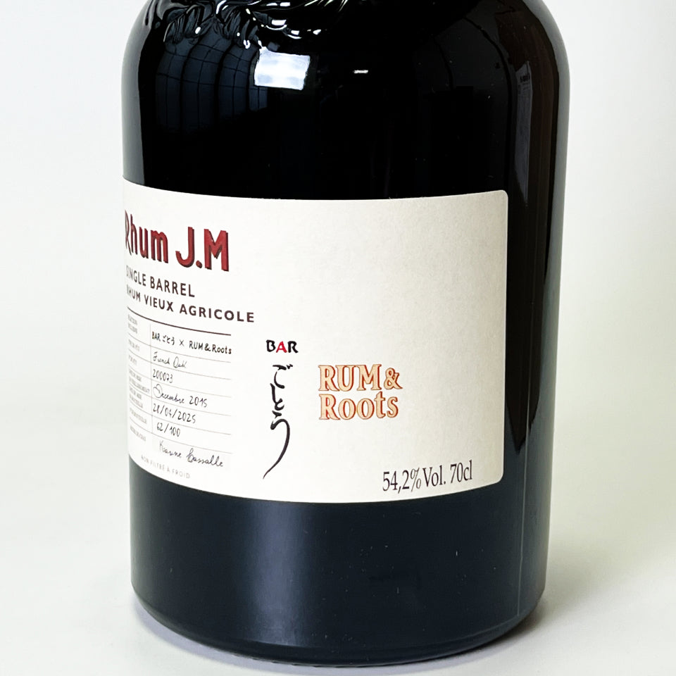 ラム／Rhum J.M SINGLE BARREL RHUM VIEUX AGRICOLE 10年 2015 #200073 FOR BARごとう × RUM & Roots【正規輸入品】