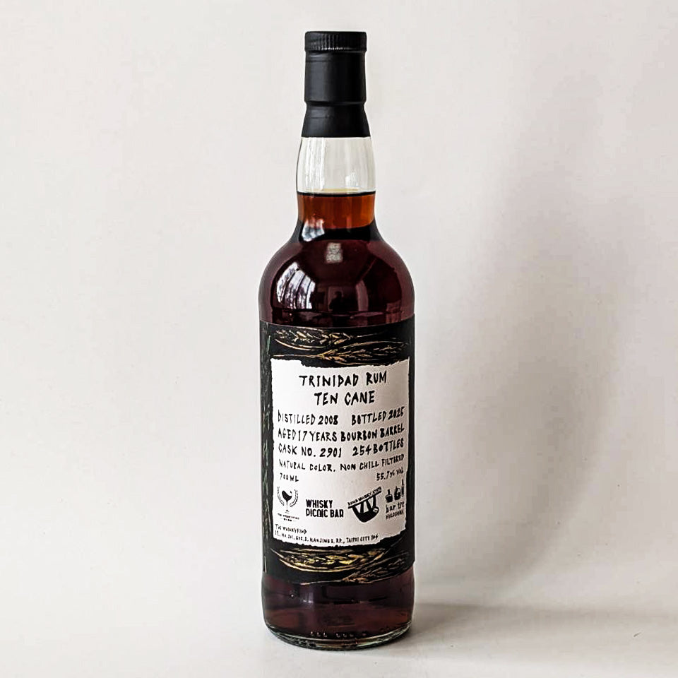 ラム／10 Cane Trinidad Rum（テン・ケイン トリニダード・ラム）17年 2008 for Tainan WhiSky PicNic x Kyoto Rum & Whisky x Hiroshima Bar Tre【正規輸入品】