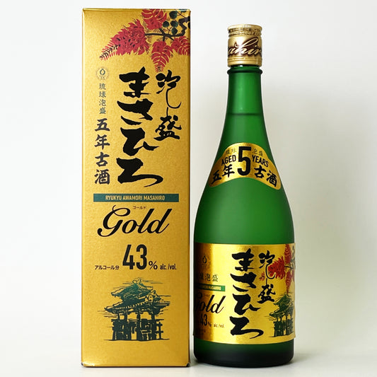 琉球泡盛_まさひろ酒造／まさひろ GOLD 5年古酒 43度