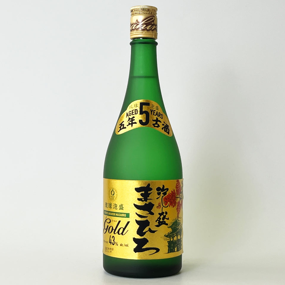 琉球泡盛_まさひろ酒造／まさひろ GOLD 5年古酒 43度