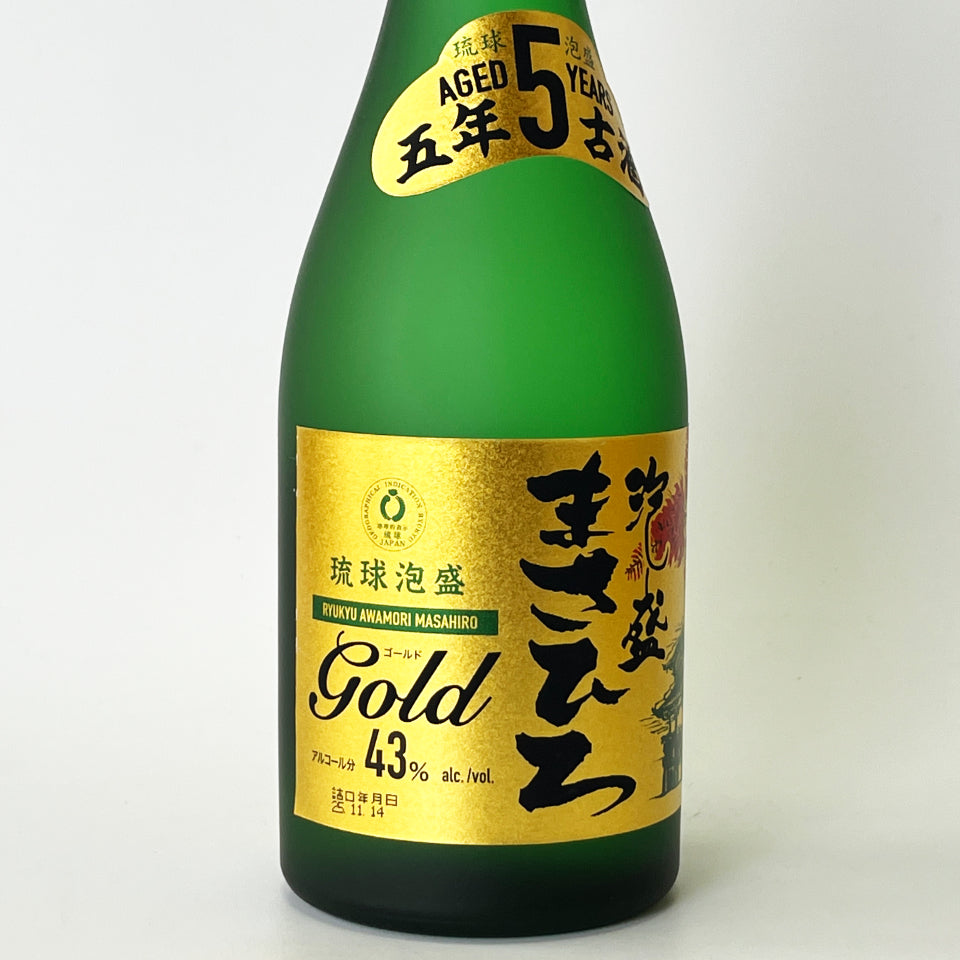琉球泡盛_まさひろ酒造／まさひろ GOLD 5年古酒 43度
