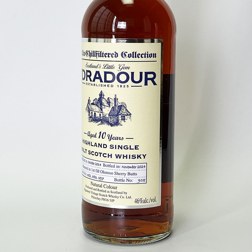 Highland Whisky / Edradour Matured in Oloroso Sherry Casks 10 Year 2014 [Official Import]