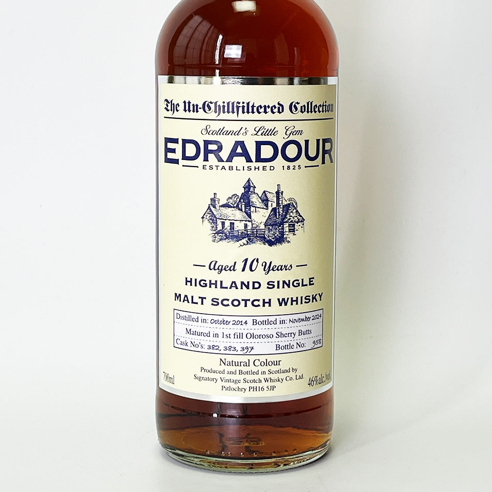 Highland Whisky / Edradour Matured in Oloroso Sherry Casks 10 Year 2014 [Official Import]