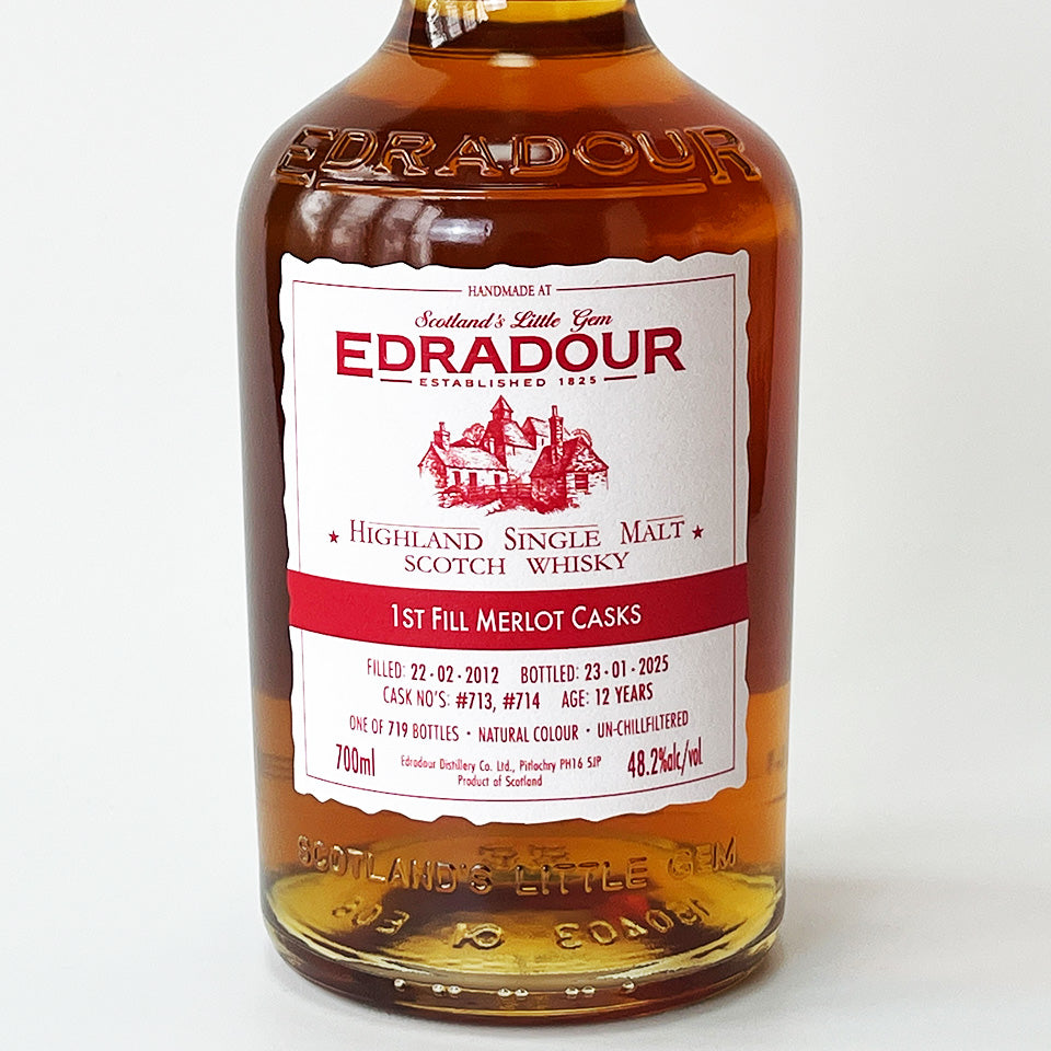ウィスキー_ハイランド／EDRADOUR MERLOT CASK（エドラダワー メルロー・ワイン樽）12年 2012【正規輸入品】