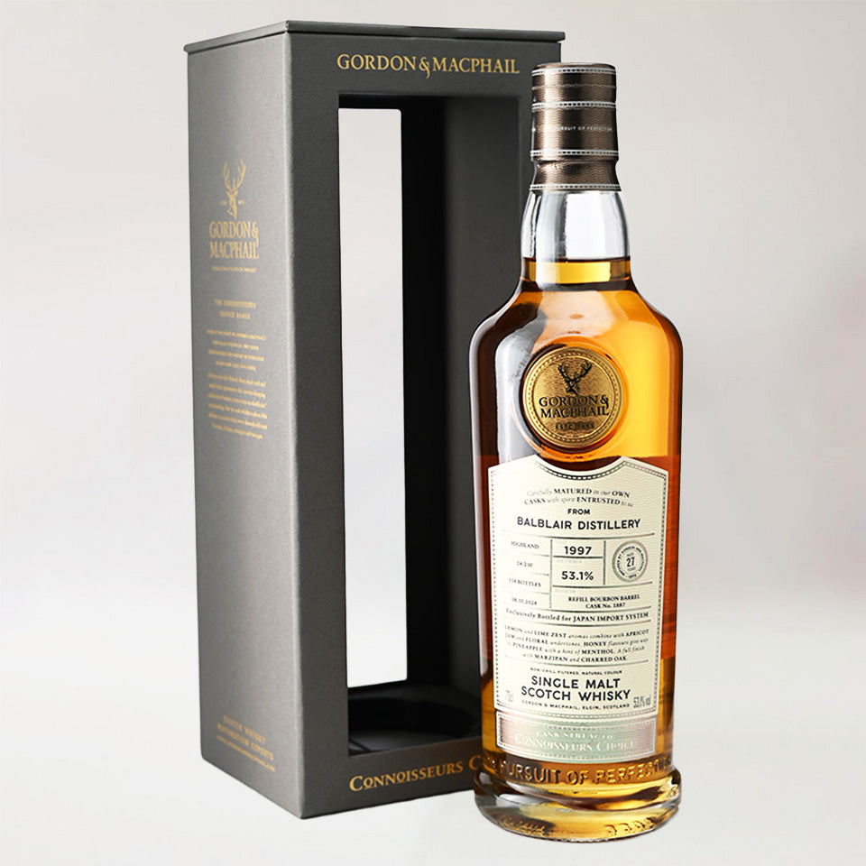 ウィスキー_ハイランド／GORDON&MACPHAIL BALBLAIR CONNOISSEURS CHOICE CASK STRENGTH FOR JIS（ゴードン＆マクファイル バルブレア コニサーズ・チョイス カスク・ストレングス）27年 1997【正規輸入品】
