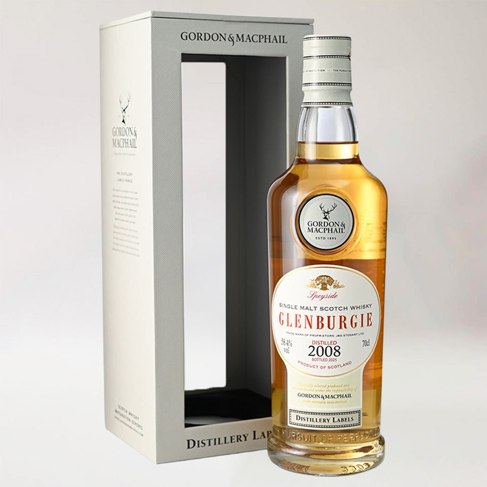 ウィスキー_スペイサイド／ GORDON&MACPHAIL GLENBURGIE CASK STRENGTH FOR JIS（ゴードン＆マクファイル グレンバーギー カスク・ストレングス）2008【正規輸入品】