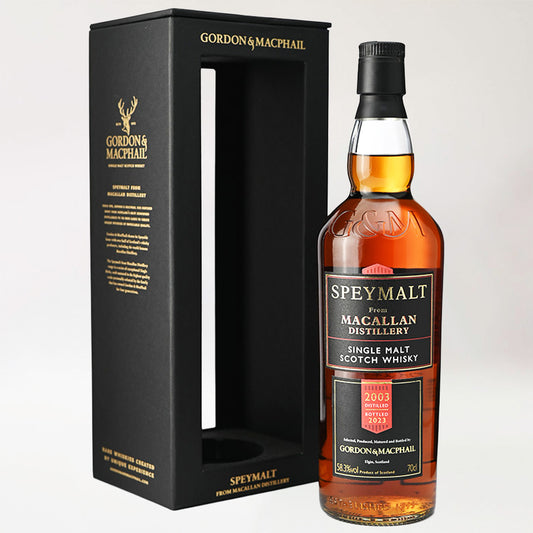 ウィスキー_スペイサイド／GORDON&MACPHAIL SPEYMALT FROM MACALLAN SINGLE CASK CASK STRENGTH FOR JIS（ゴードン＆マクファイル スペイモルト フロム マッカラン シングルカスク カスクストレングス）20年 2003【正規輸入品】