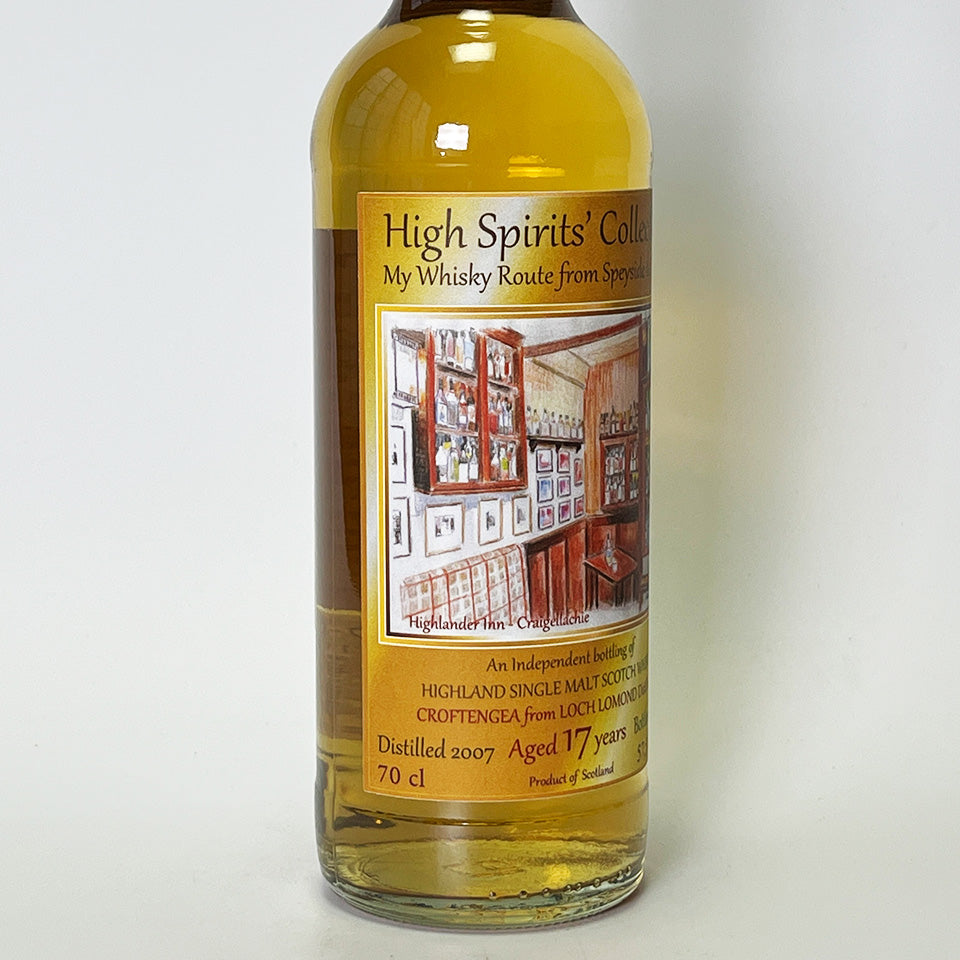 ウィスキー_ハイランド／High Spirits Croftengea From Lochlomond（ハイスピリッツ クロフテンギア ロッホ・ローモンド）17年 2007【正規輸入品】