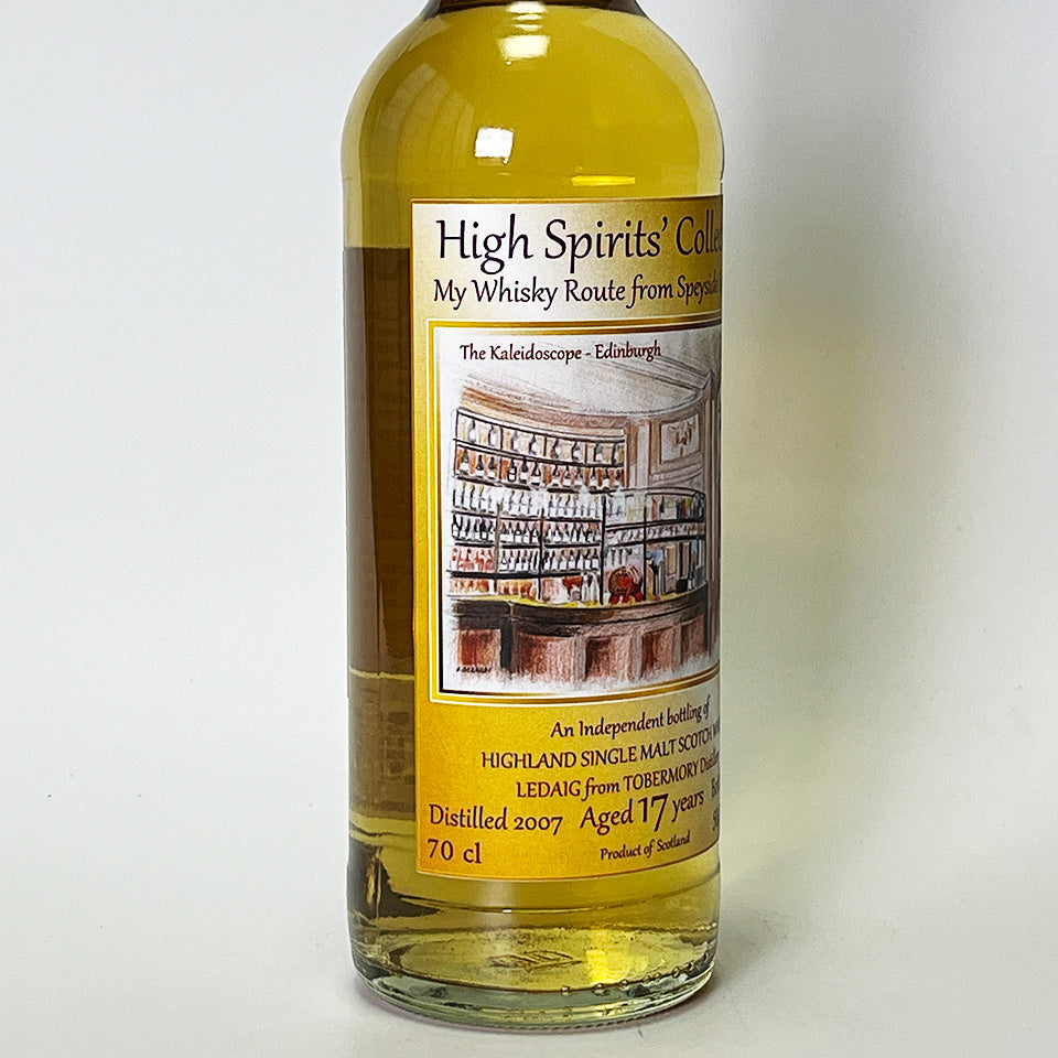 ウィスキー_アイランズ／High Spirits Ledaig From Tobermory（ハイスピリッツ レダイグ トバモリー）17年 2007【正規輸入品】