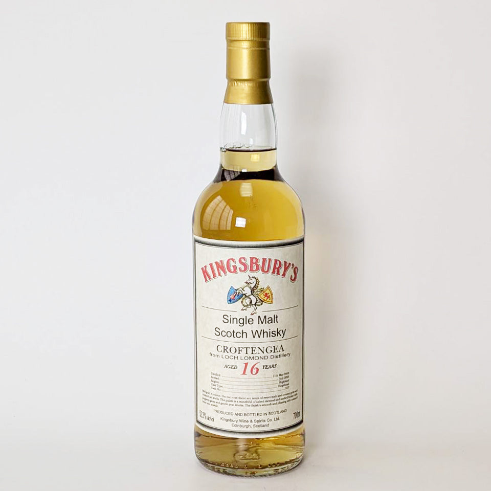 ウィスキー_ハイランド／Kingsbury Original Croftengea From Lochlomond（キングスバリー オリジナル クロフテンギア ロッホローモンド蒸留所）16年 2009【正規輸入品】