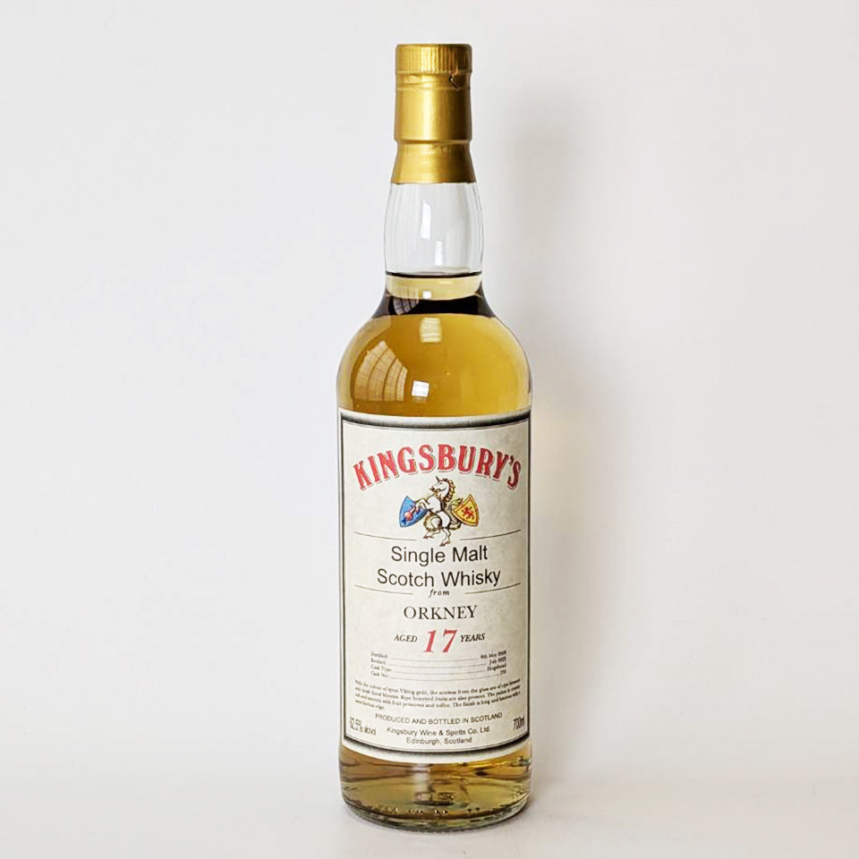 ウィスキー_アイランズ／Kingsbury Original Oakney（キングスバリー オリジナル オークニー）17年 2008【正規輸入品】