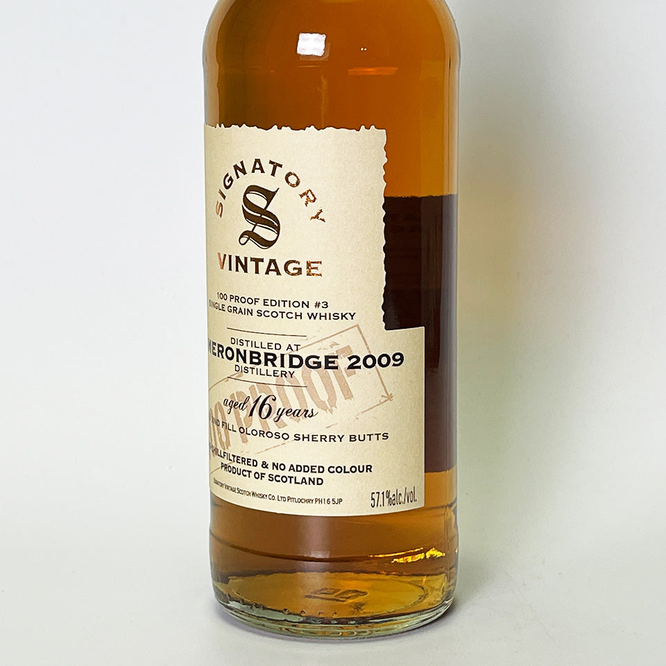 ウィスキー_ローランド／SIGNATORY VINTAGE 100 PROOF EDITION CAMERONBRIDGE（シグナトリー・ヴィンテージ 100プルーフ・エディション キャメロン・ブリッジ）16年 2009【正規輸入品】