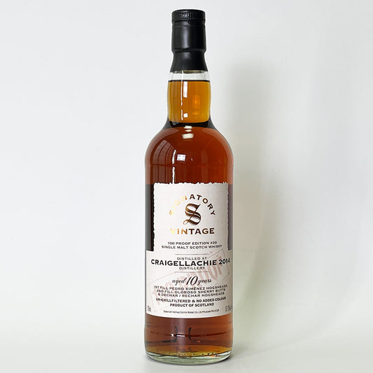 Speyside Whisky / SIGNATORY VINTAGE 100 PROOF EDITION CRAIGELLACHIE 10 Year Old 2014 [Official Import]