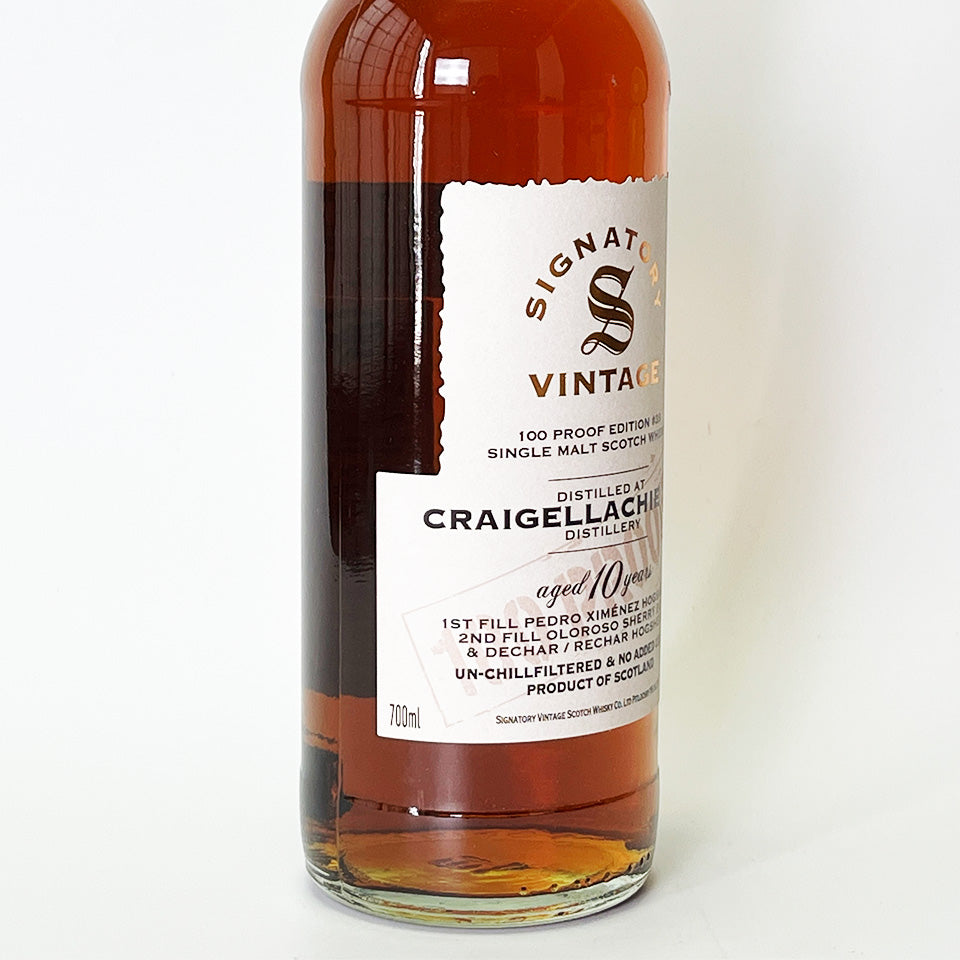 Speyside Whisky / SIGNATORY VINTAGE 100 PROOF EDITION CRAIGELLACHIE 10 Year Old 2014 [Official Import]