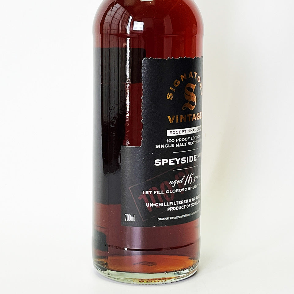 Speyside Whisky / SIGNATORY VINTAGE 100 PROOF EDITION Exceptional Cask Speyside (GL) 16 Year Old (Signatory Vintage 100 Proof Edition Exceptional Cask Speyside) 16 Year Old [Official Import]
